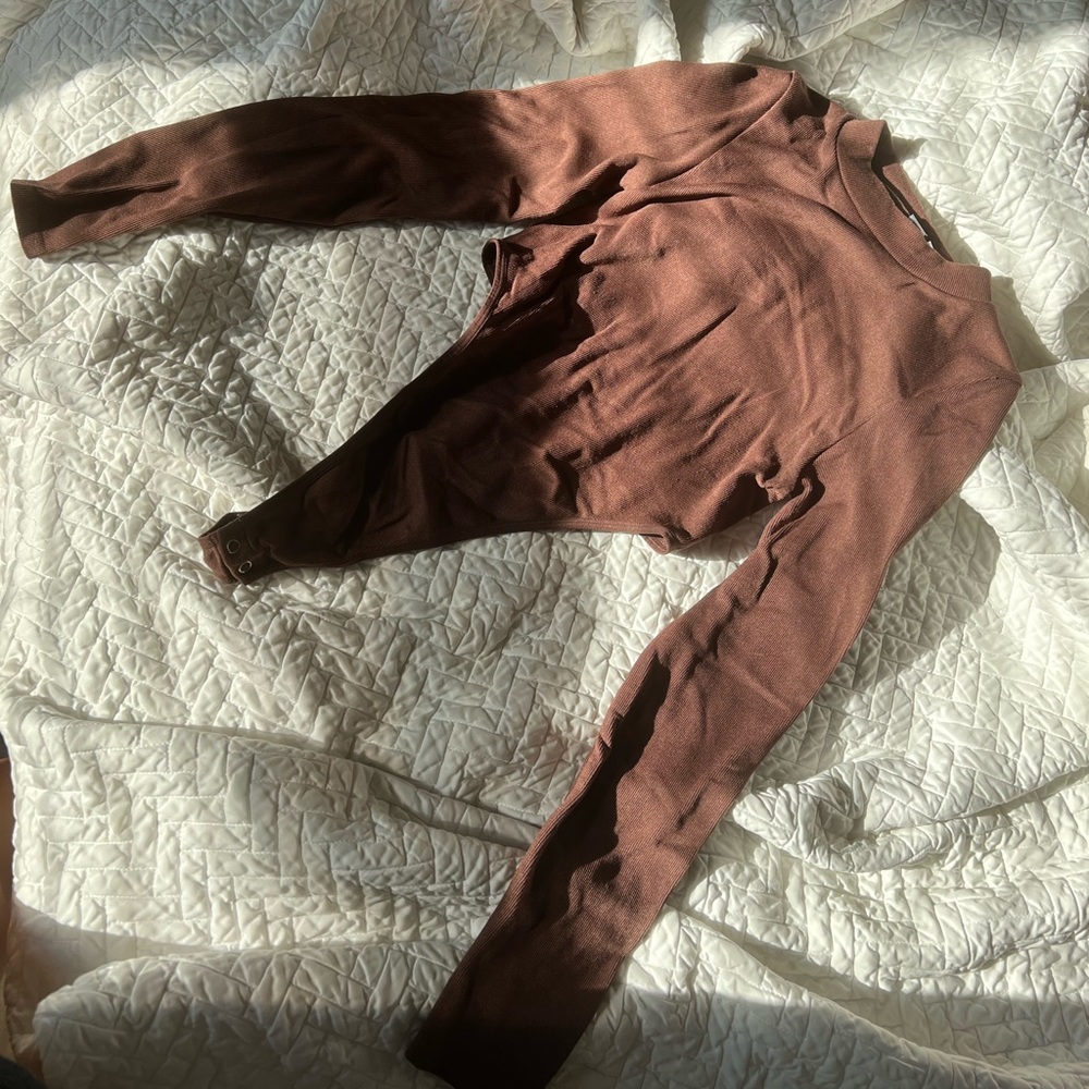 High Cut Long Sleeve Bodysuit